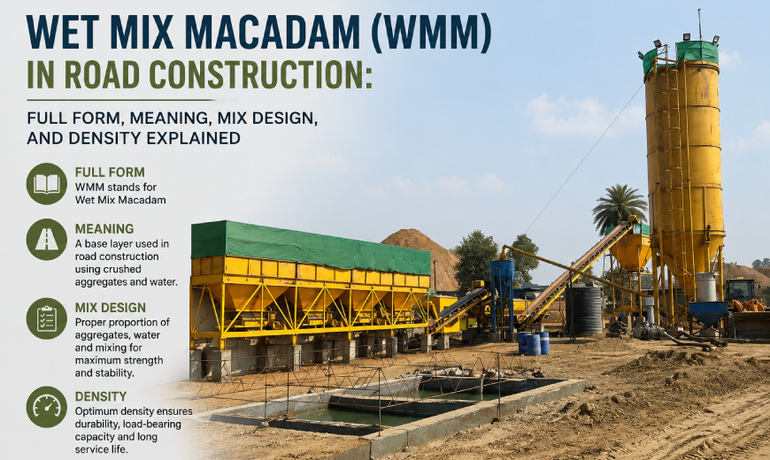 Wet Mix Macadam (WMM) in Road Construction: Full Form, Meaning, Mix Design, and Density Explained