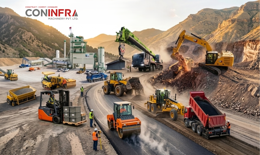 9 Heavy Machines Used in Road Construction