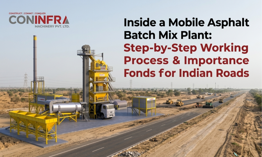 Inside an Mobile Asphalt Batch Mix Plant: Step-by-Step Working Process & Real-World Importance for Indian Roads