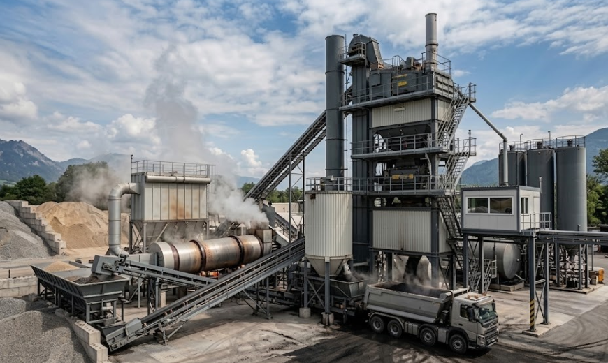 Inside an Asphalt Batch Mix Plant: How Raw Materials Become Road Ready Asphalt